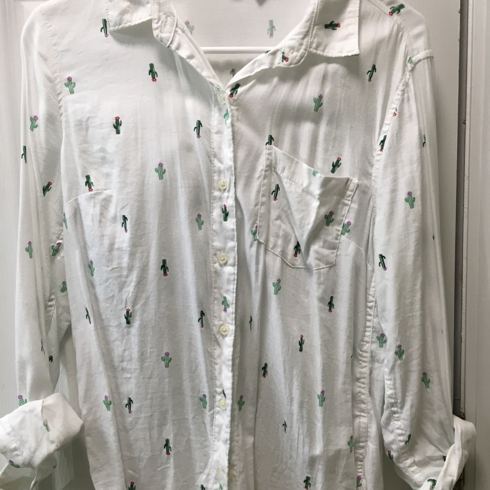 Cactus button up shirt